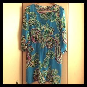 GLAM Cold shoulder silk mini dress USA 🇺🇸 MADE